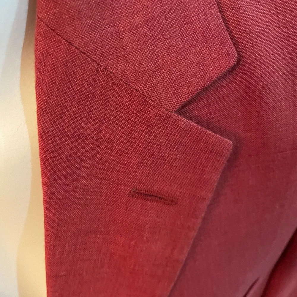 HUGO BOSS SAKS FIFTH AVENUE 100% LINEN JACKET SIZE 44